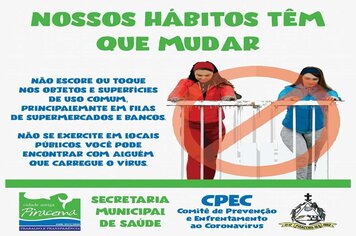 Foto - ORIENTAÇÕES DIVERSAS NO COMBATE AO COVID-19